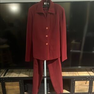 Kasper Red Blazer and Suit Jacket Set